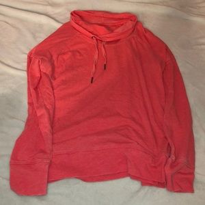 Salmon pink small Calvin Klein cowl neck shirt